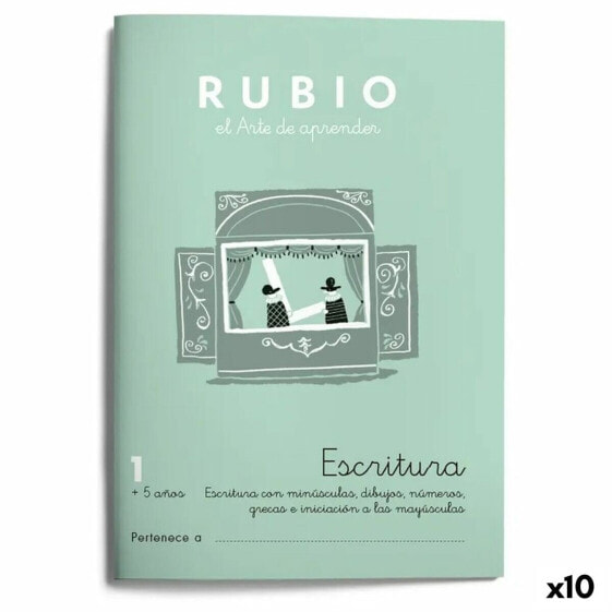 Тетрадь для письма и каллиграфии Rubio Nº1 A5 испанский 20 Листов (10 штук) Cuadernos Rubio