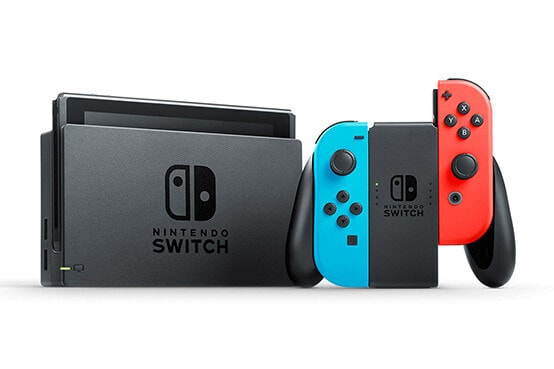 Игровая приставка Nintendo Switch V2 2019 - Black / Blue / Red - Analogue / Digital - D-pad - Buttons - LCD