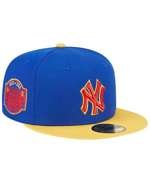 Головной убор New Era мужской Emprie 59FIFTY Royal, Yellow New York Yankees