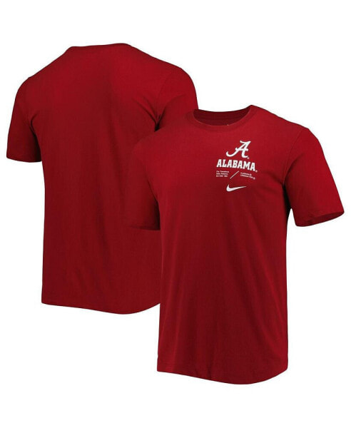 Men's Crimson Alabama Crimson Tide Team Practice Performance T-shirt