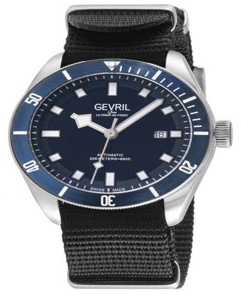 Часы Gevril Yorkville Black Nylon 43mm