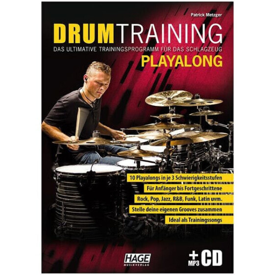 Учебные проигрыватели барабанных упражнений Hage Musikverlag Drum Training Playalong