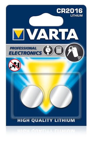 Батарейка CR2016 Lithium Varta 2 шт.