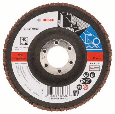 Bosch Best for Metal X571 - Schleifscheibe - für Metall - 115 mm - X-LOCK - Körnung