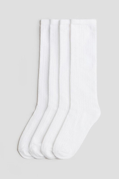 4-pack Pointelle-knit Socks