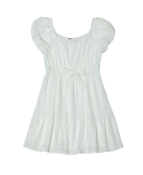 Платье для малышей Trixxi с объемными рукавами и поясом