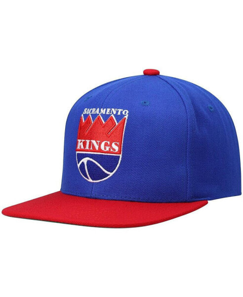 Men's Blue and Red Sacramento Kings Hardwood Classics Team Two-Tone 2.0 Snapback Hat