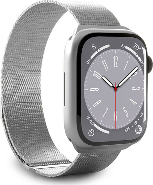 Puro Puro Milanese Magnetic Band - Pasek ze stali nierdzewnej do Apple Watch 42/44/45/49 mm (srebrny)