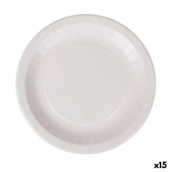Набор посуды одноразовая Algon Белый Картон 28 см (15 штук)