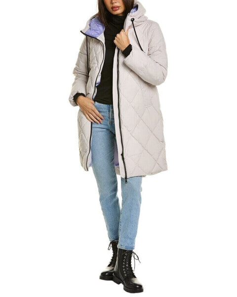 Nvlt Mixed Quilt Hooded Puffer Coat Women's