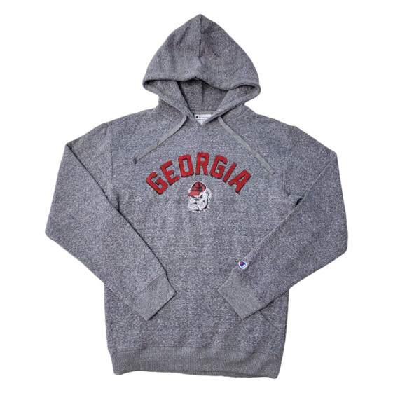 Champion Men's NCAA Graphic Print Fleece Lined Hoodie (Light Grey/Georgia