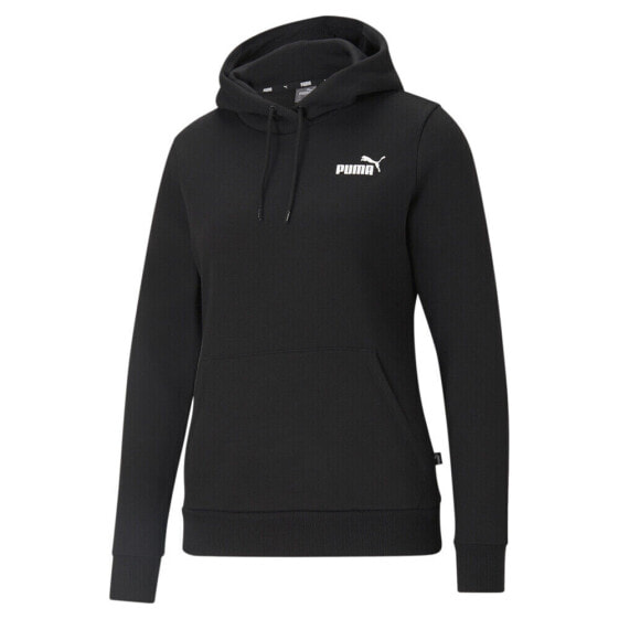 Puma Essentials Small Logo Pullover Hoodie Womens Black Casual Outerwear 586799-