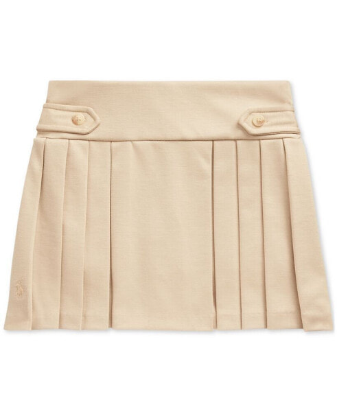 Toddler & Little Girls Pleated Ponte Skort