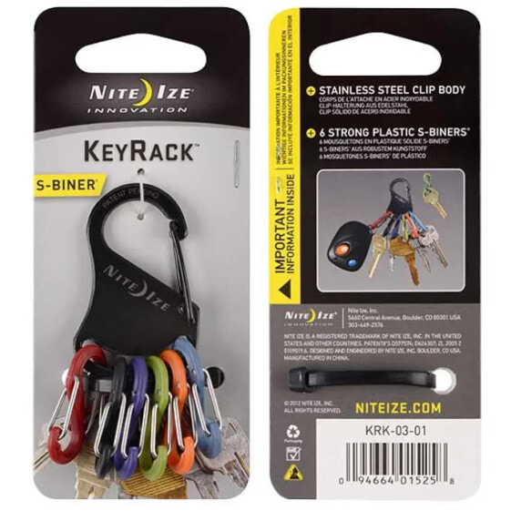 NITE IZE S Biner Key Ring With 6 Carabiners