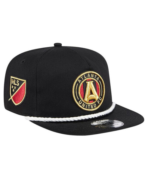 Men's Black Atlanta United FC The Golfer Kickoff Collection Adjustable Hat
