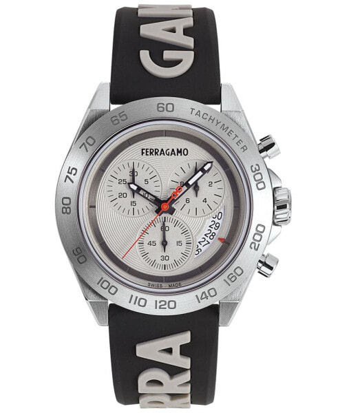 Часы Salvatore Ferragamo Swiss Chronograph Urban Gray&Bknc Strap 43mm
