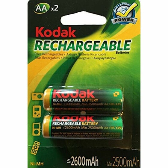 Аккумуляторная батарейка LR6 Kodak NI-MH 2600 mAh (2 pcs)