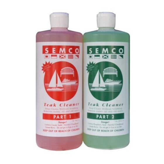 SEMCO 2x950ml 1+2 Phase Teak Cleaner Set