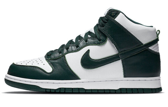 Кроссовки Nike Dunk High Spartan Green (Черно-белый)