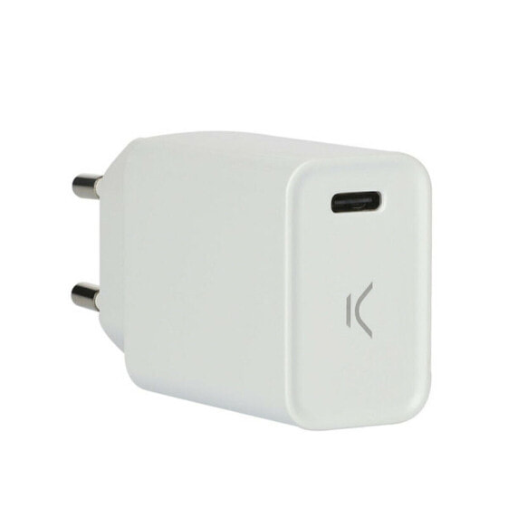Зарядное устройство USB KSIX White Power Delivery 20 W 3А 100-240 V 100 г