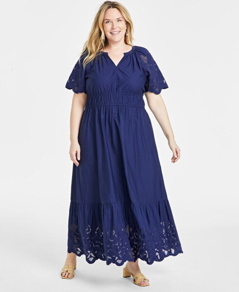 Платье Maxi с кружевными обрезками On 34th, созданное для Macy's