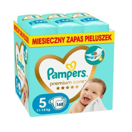 Disposable nappies Pampers 5 (148 Units)