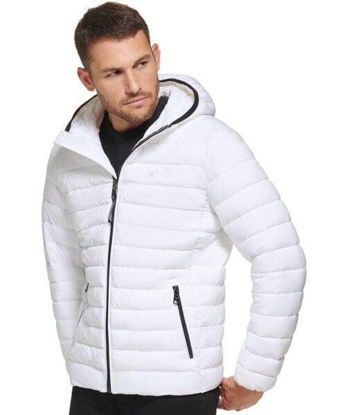 Men's Hooded & Quilted Packable Jacket