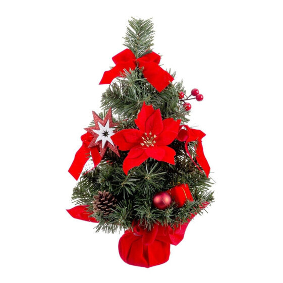 Рождественское украшение Ёлочная игрушка Красно-Зеленая Пластик Ткань С Рождественской ёлкой 40 см