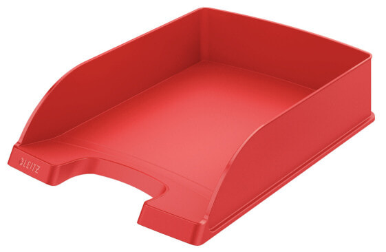 Esselte Leitz Plus Letter Tray - Standard - Polystyrene - Red - 255 mm - 35.7 cm - 70 mm - 280 g