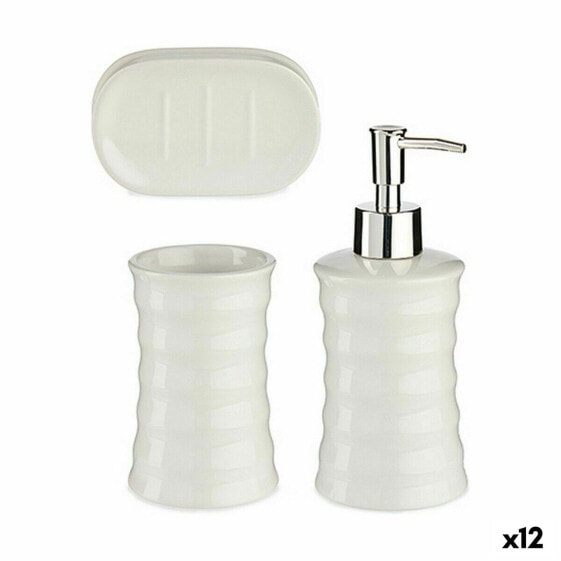 Набор для ванной Белый Керамика (12 штук)