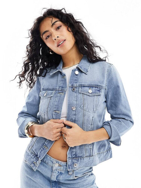 Vero Moda denim jacket in light blue wash