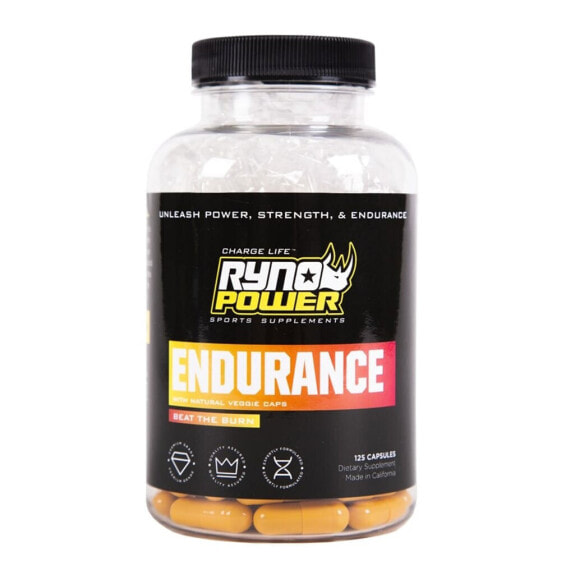 RYNO POWER END884 Unflavored Endurance Caps 125 Units