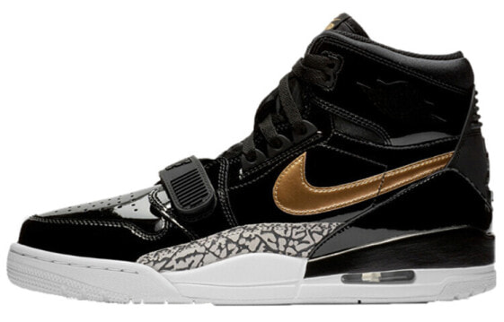 Jordan Legacy 312 高帮 复古篮球鞋 男女同款 黑金 / Кроссовки Jordan Legacy 312 AV3922-007