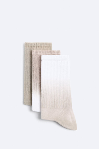 3-pack of contrast socks