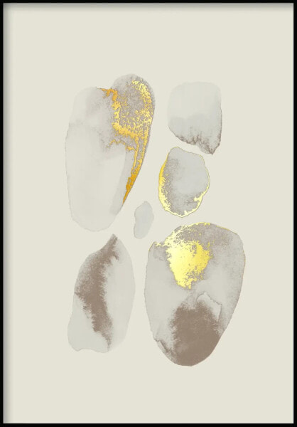 Creme Edelsteine Rechter Poster