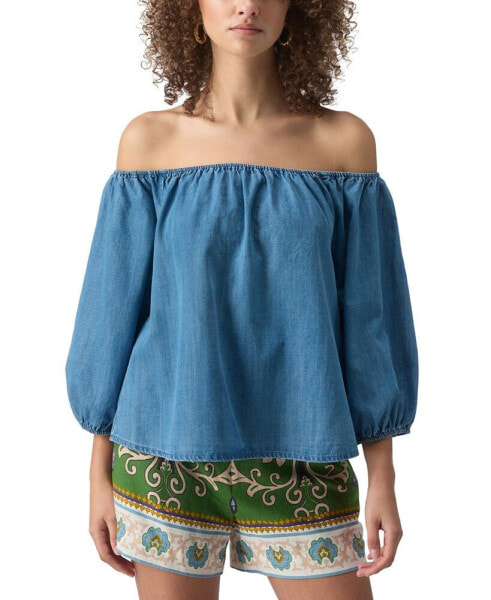 Women's Beach To Bar Chambray Blouse