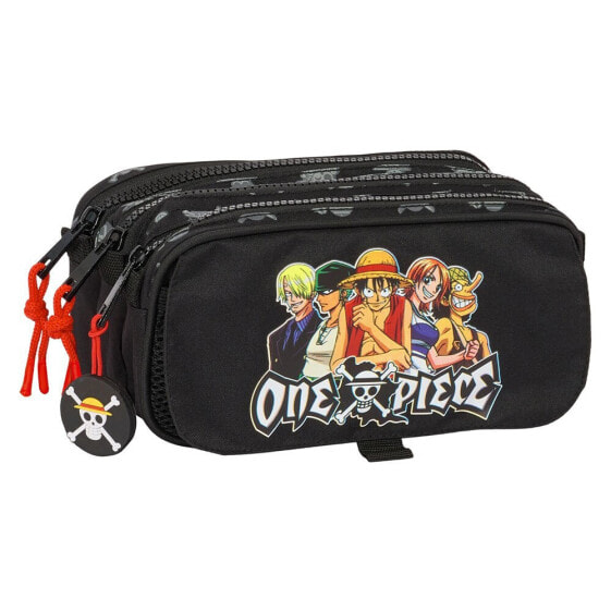 SAFTA Large Triple One Piece Pencil Case