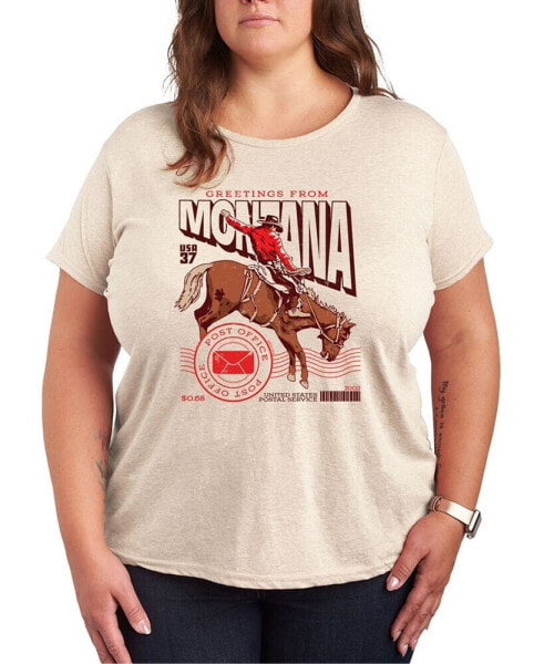 Montana Stamp Plus Size Graphic T-Shirt