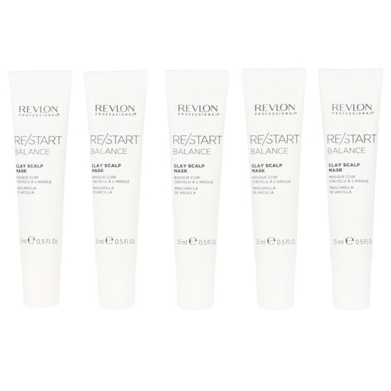 Revlon Re-Start Balance Clay Scalp Mask Глиняная маска для ухода за жирной кожей головы 10 х 15 мл