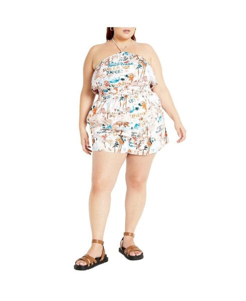 Plus Size Almay Romper