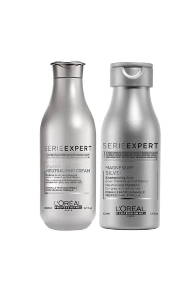 Loreal Serie Expert Silver 100 ml Gri ve Beyaz Saçlara Şampuan Saç Kremi 200 ml