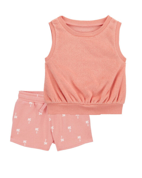 Baby 2-Piece Terry Tank & Pull-On Shorts Set 12M