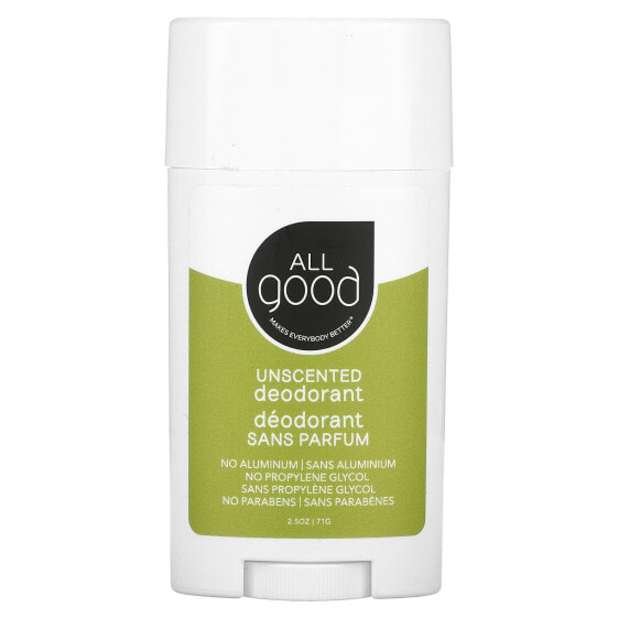 Deodorant, Unscented, 2.5 oz (71 g)