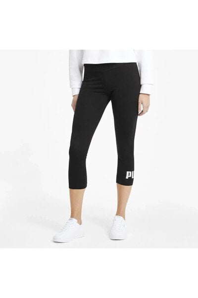 Ess 45019 Logo Leggings Siyah Kadın Tayt