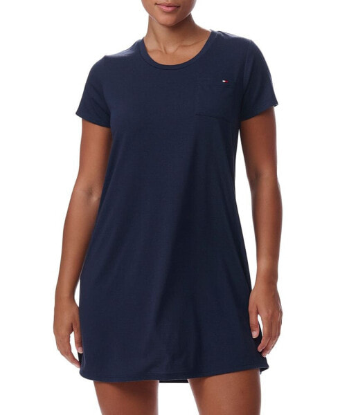 Women's Short-Sleeve Crewneck Sleepshirt