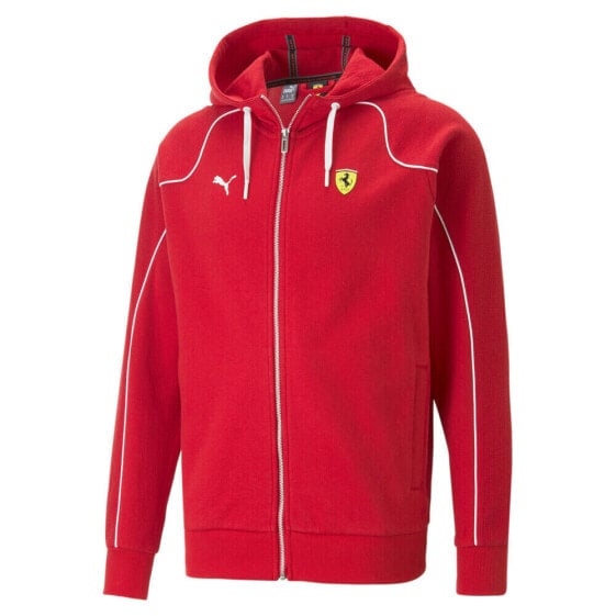 Puma Ferrari Race Full Zip Jacket Mens Red Casual Athletic Outerwear 53816402