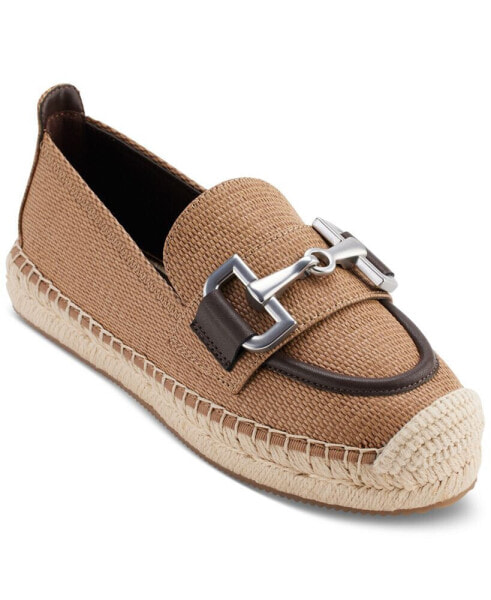 Mally Slip On Bit Buckle Espadrille Loafer Flats