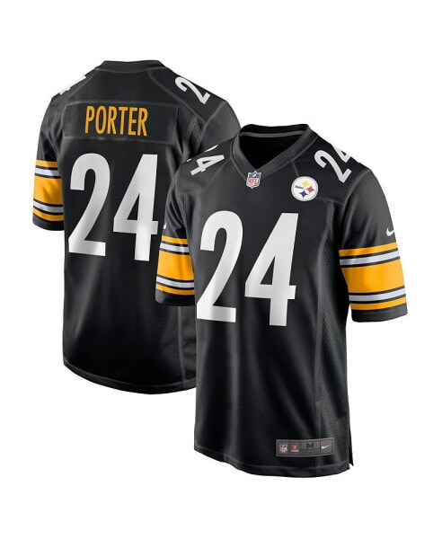 Men's Joey Porter Jr. Black Pittsburgh Steelers 2023 NFL Draft Pick Game Jersey