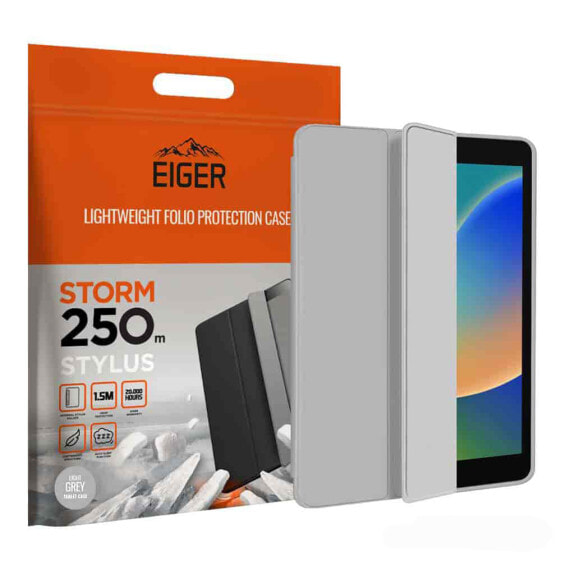 Eiger Storm Stylus 250m Case iPad 10.2 2019-2021 silv-gr