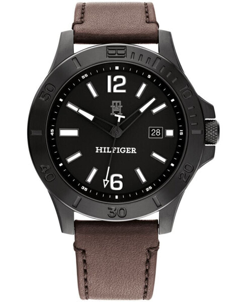 Часы Tommy Hilfiger Quartz Dark Brown Leather Watch